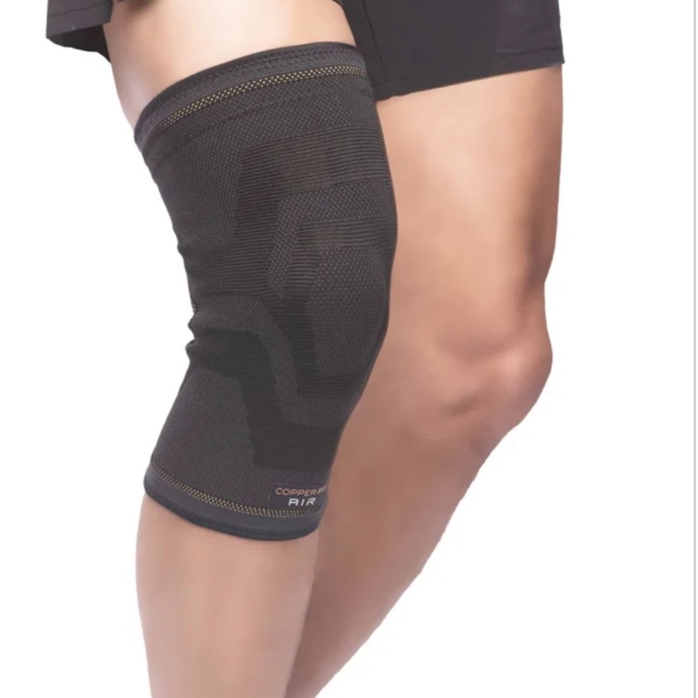 NWT/Copper Fit Elite Compression Air Knee Sleeve 2-pack/Black/Size: S/M 12"-16"